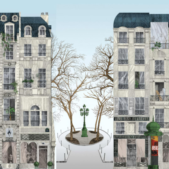 Edmond Petit Tapete Rue Jacob - Place Fürstenberg