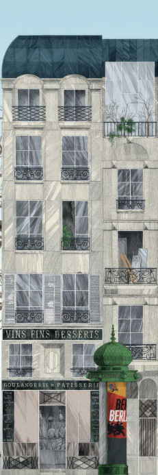 Edmond Petit Tapete Rue Jacob - Colonne Morris