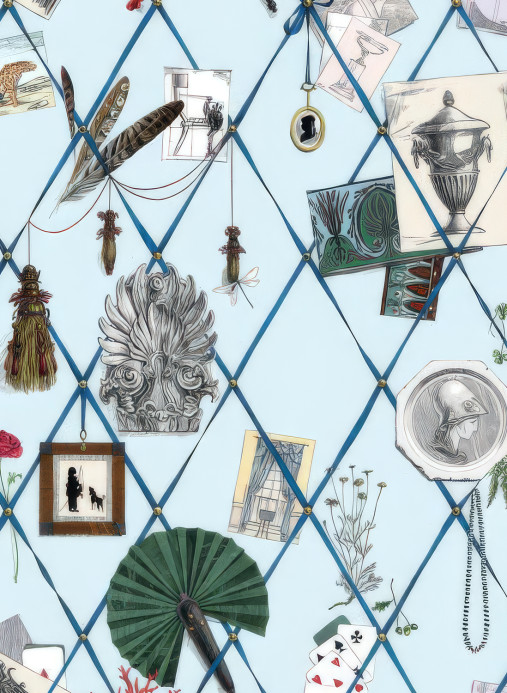 Edmond Petit Tapete Mur des Souvenirs - Bleu