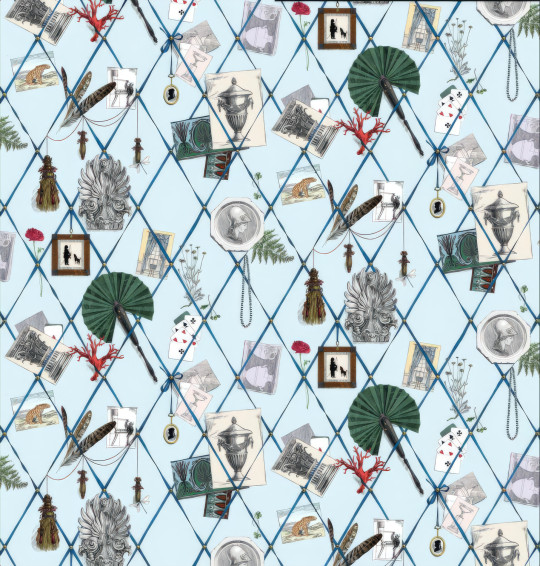 Edmond Petit Tapete Mur des Souvenirs - Bleu