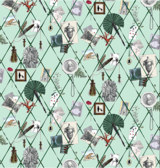 Edmond Petit Tapete Mur des Souvenirs - Vert