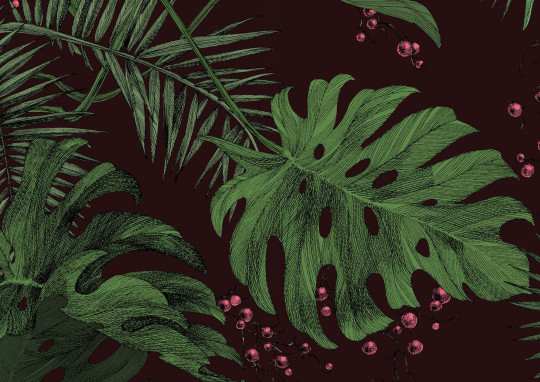 Edmond Petit Tapete Dentelle Végétale - Prune