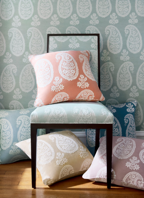 Anna French Tapete Campania Paisley - Sage