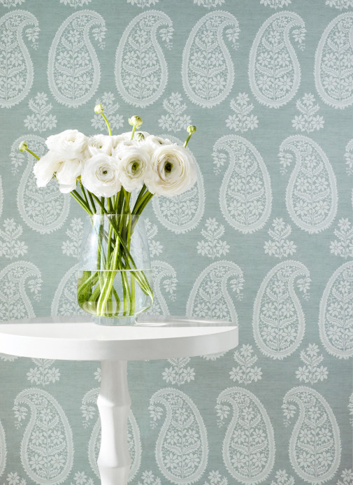 Anna French Tapete Campania Paisley - Sage
