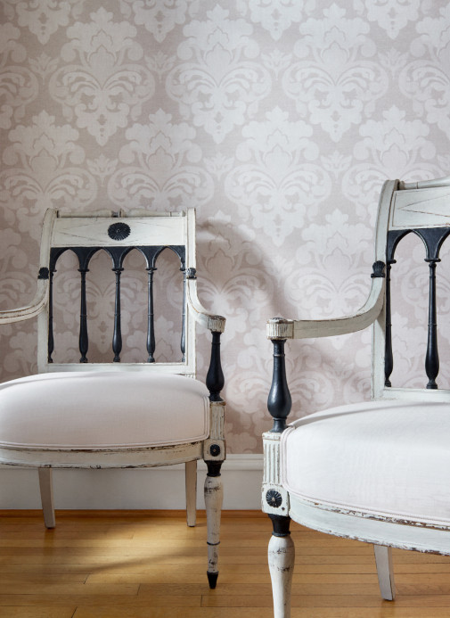 Anna French Tapete Darcey Damask - Flax