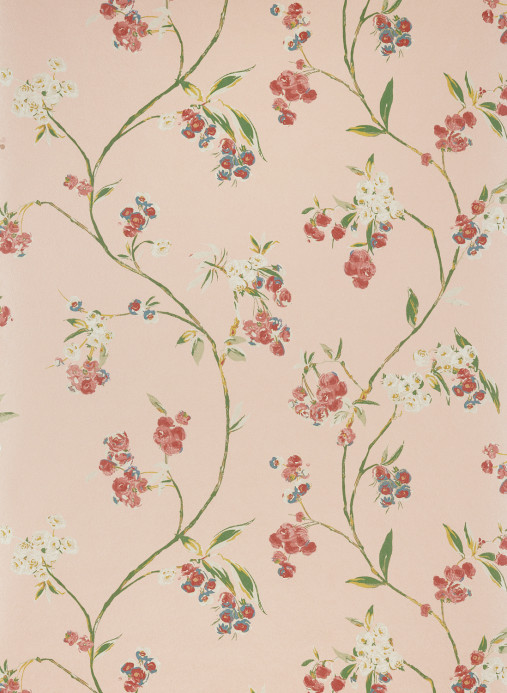 Anna French Tapete Edo Bloom - Blush on Pearl