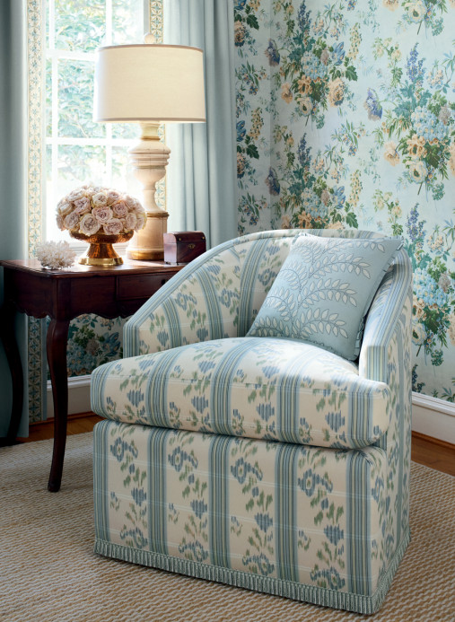 Anna French Tapete Garden Club - Blue