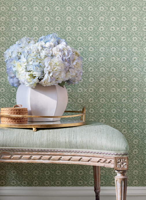 Anna French Wallpaper Holly Trellis