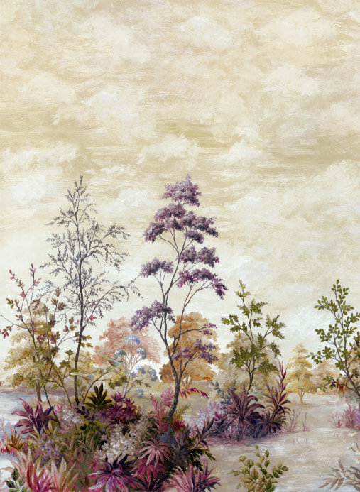 Anna French Wandbild Cumbria - Eggplant on Pearl