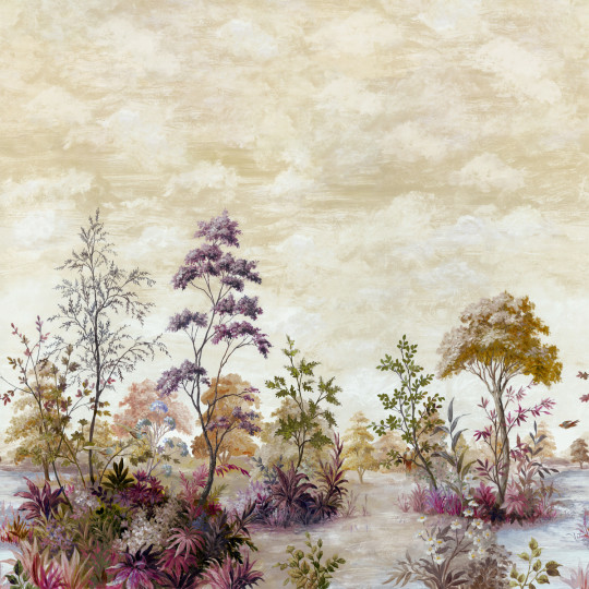 Anna French Wandbild Cumbria - Eggplant on Pearl