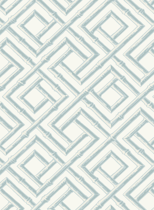 Thibaut Carta da parati French Lattice - Spa Blue