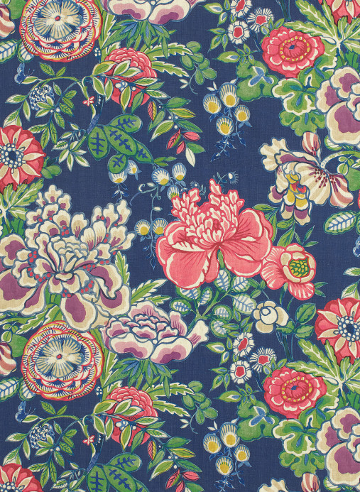 Thibaut Tapete Peony Garden - Navy