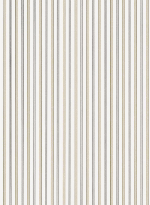 Thibaut Wallpaper Conner Stripe - Beige and Grey
