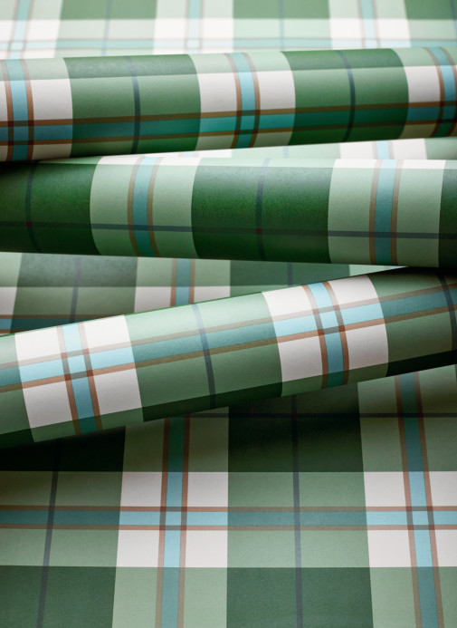 Thibaut Tapete Douglas Plaid - Green