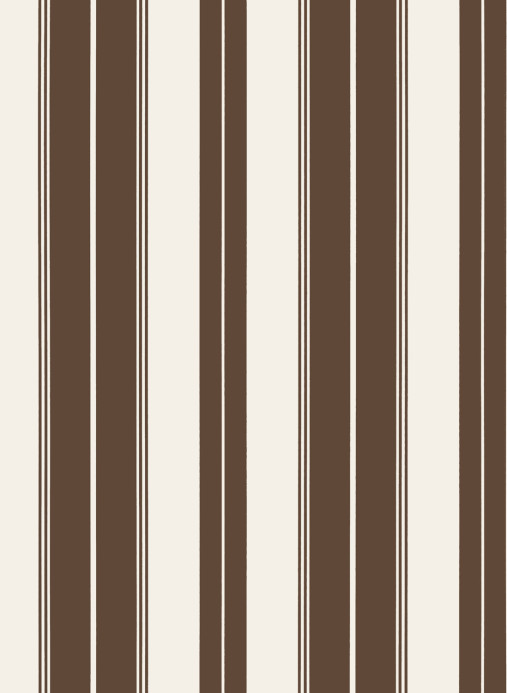 Thibaut Tapete Norfolk Stripe - Chocolate Brown