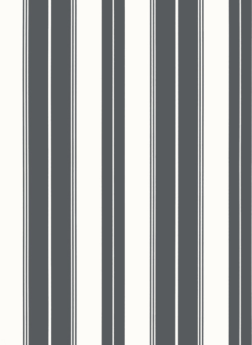 Thibaut Tapete Norfolk Stripe - Charcoal Black