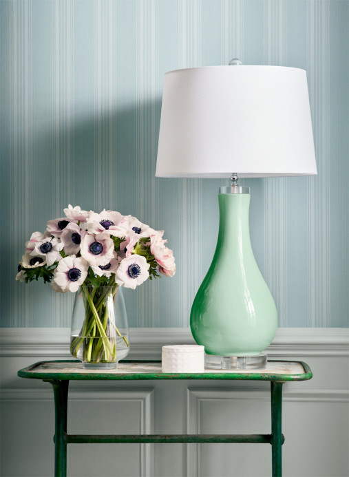 Thibaut Tapete Scarlet Stripe