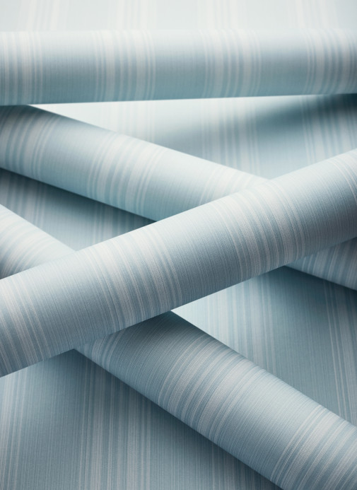 Thibaut Tapete Scarlet Stripe - Spa Blue