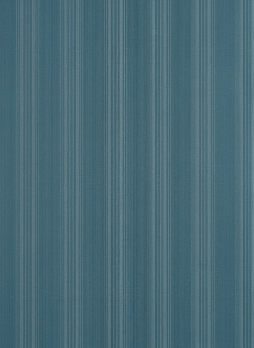 Thibaut Tapete Scarlet Stripe - Peacock Blue