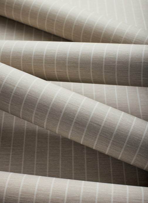 Thibaut Papier peint Suited Stripe - Taupe