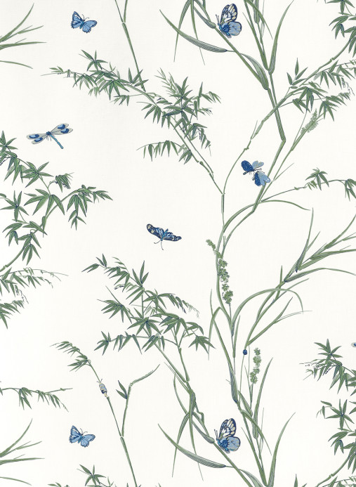 Thibaut Tapete Virginia - Blue and Green