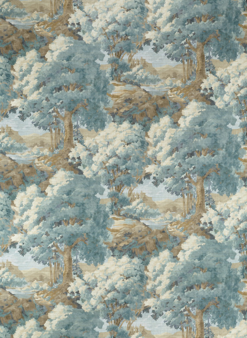 Thibaut Tapete Woodland Clearing - Spa Blue
