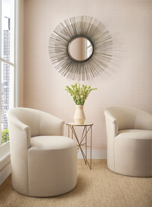 Thibaut Tapete Hinton Tunnel - Blush