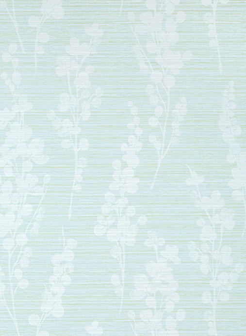 Thibaut Tapete Spring Blooms - Soft Green and Blue