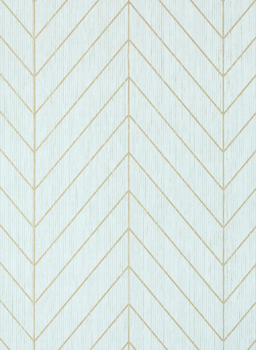 Thibaut Carta da parati Land Bridge - Robin's Egg and Metallic Gold