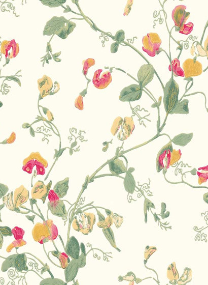 Tapete Sweet Pea von Cole & Son - Pink & Yellow