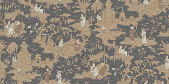 Tapete Chinese Toile von Cole & Son - Charcoal