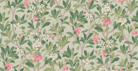 Tapete Strawberry Tree von Cole & Son - Pink & Duck Egg