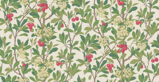Tapete Strawberry Tree von Cole & Son - Scarlet & Ivory