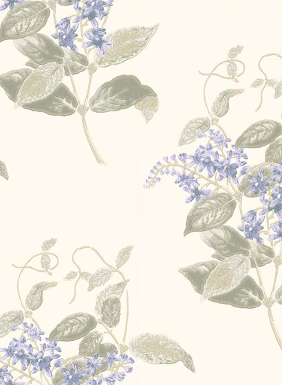 Cole & Son Papier peint Madras Violet - Violet & Grey
