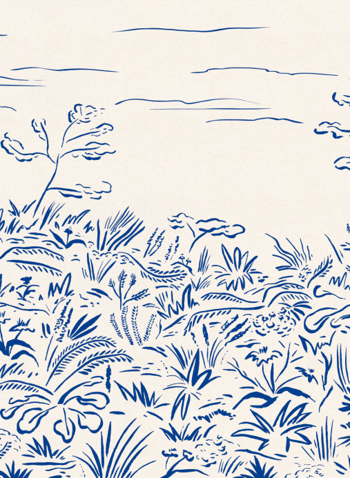 Tres Tintas Wandbild Floral Cave - Blue