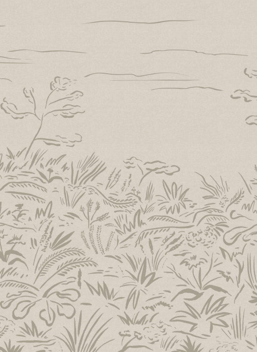 Tres Tintas Wandbild Floral Cave - Grey