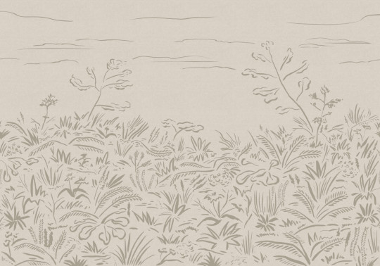 Tres Tintas Wandbild Floral Cave - Grey