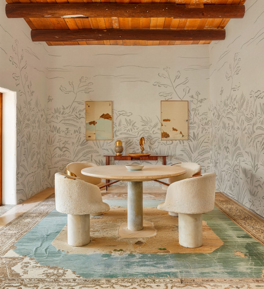 Tres Tintas Wandbild Floral Cave - Grey