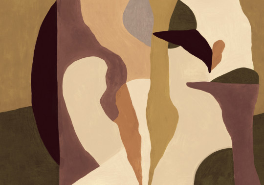 Tres Tintas Wandbild Abstract Mex - Purple