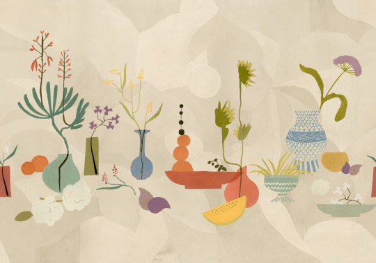 Tres Tintas Papier peint panoramique Centrepiece Composition