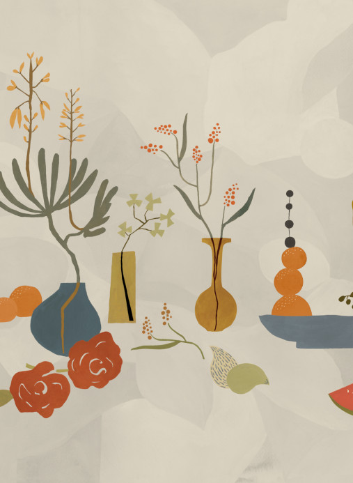 Tres Tintas Papier peint panoramique Centrepiece Composition - Blue