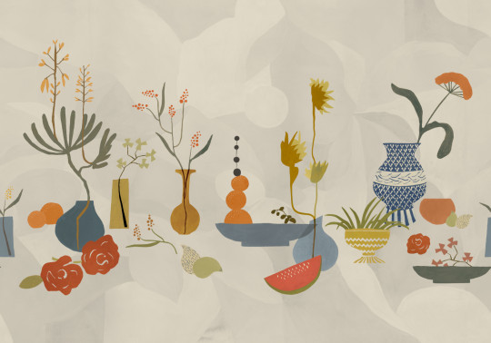 Tres Tintas Papier peint panoramique Centrepiece Composition