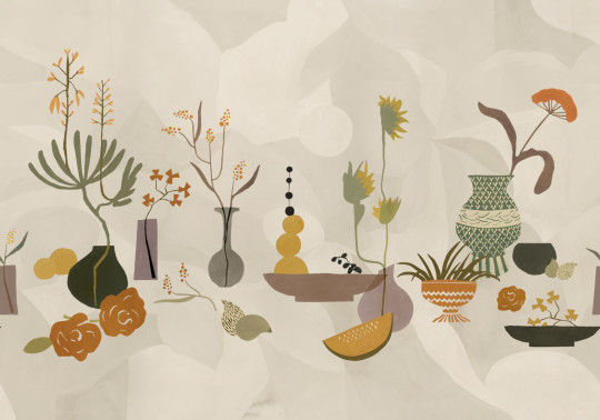 Tres Tintas Papier peint panoramique Centrepiece Composition