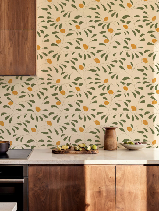 Tres Tintas Wallpaper Fresh Lemons