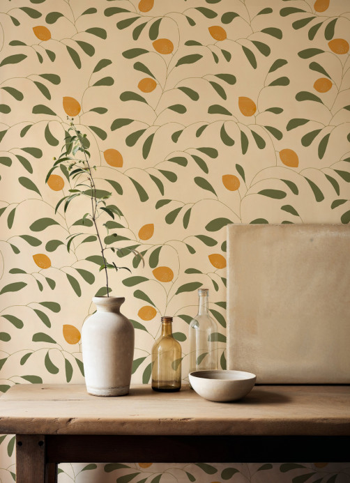 Tres Tintas Wallpaper Fresh Lemons