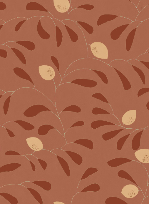 Tres Tintas Wallpaper Fresh Lemons - Red