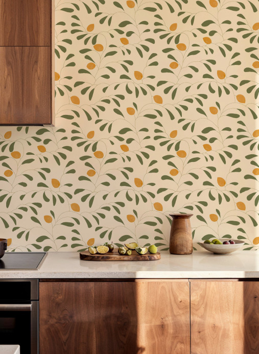 Tres Tintas Wallpaper Fresh Lemons