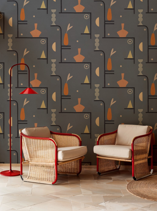 Tres Tintas Papier peint Archaeological Forms