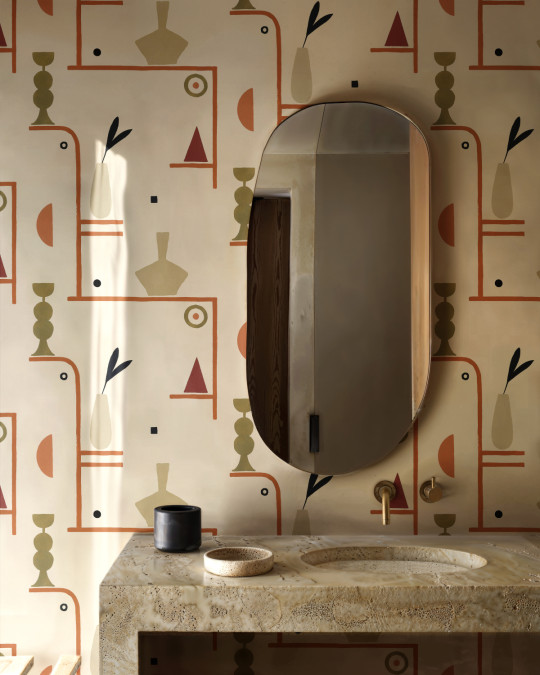 Tres Tintas Papier peint Archaeological Forms