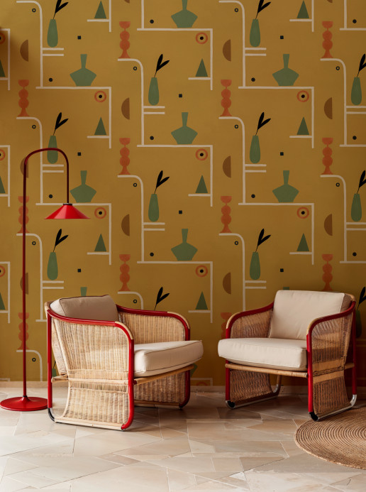 Tres Tintas Papier peint Archaeological Forms